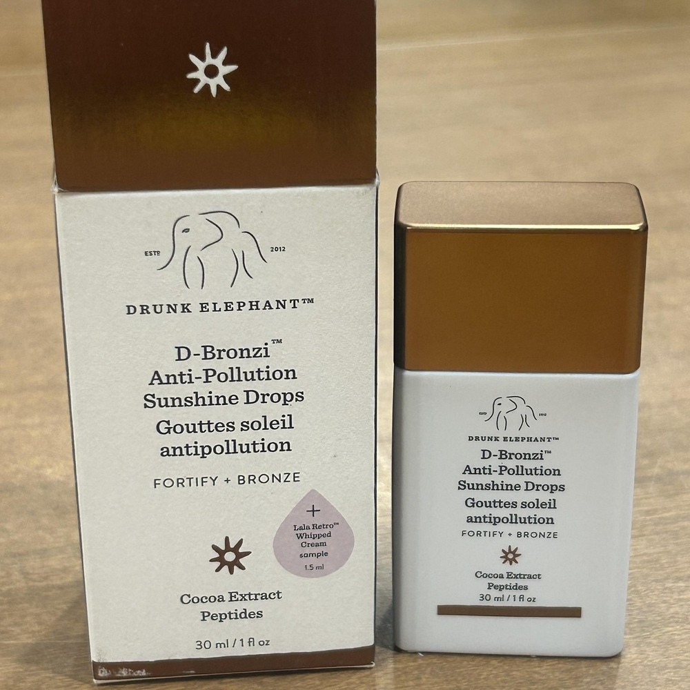 Drunk Elephant D-Bronzi Sunshine Drops 1oz 30ml Face Bronzing Serum Brown Glow